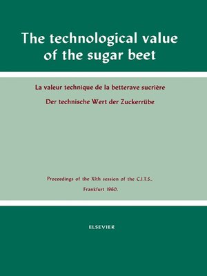 cover image of The Technological Value of the Sugar Beet